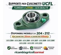 Supporti per CUSCINETTI UCFL da 204 a 212 con Cuscinetto Autoallineante
