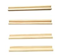 Supporti per domino in treno messicano | Set di 4 piccoli vassoi in legno massello | Scaffale da gioco leggero per amici, adulti, mahjong, giocattolo da scrivania, adolescenti (domino non incluso)