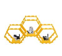 Supporti Per Esposizione Alzati - Vetrina Esagonale Da 3 Pezzi,Espositore Per Collezionabili Figure Anime - Per Il Montaggio La Conservazione Il Tavolo Da Soggiorno I Collezionabili I Giocattoli La Sc