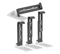 Supporti per fioriere da finestra, supporti regolabili, set di 4 supporti sospesi rinforzati inferiori per recinzioni balcone, giardino esterno, davanzali per finestre, terrazza