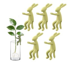 Supporti per fioriere - Vase Propagation Buddy | 5 pezzi antiscivolo a tema coniglietto | Amici della propagazione delle piante con supporto in vaso | per piante d'appartamento bonsai davanzale
