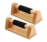 Supporti per fitness - Barre per allenamento a corpo libero, in legno, leggero, riutilizzabile, con base antiscivolo e comode maniglie per la parte superiore del corpo, stabilità, resistenza, casa e