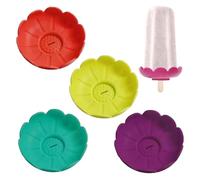 Supporti per ghiaccioli, 4 pezzi, antigoccia, in silicone, a prova di perdite, riutilizzabili, a prova di goccia, per dessert, per la stagione calda, piscina, campeggio, viaggi