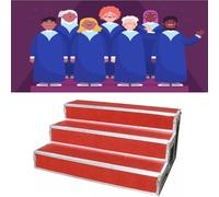 Supporti per gradini corali, robusta piattaforma antiscivolo per lezioni di musica di culto, esibizioni di laurea