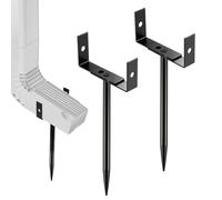 Supporti per grondaie - 2 pezzi Supporto per Descentes Pluviales Pour Réduire Efficacement Les R - Robusto accessorio regolabile per protezione dalle inondazioni - uso drenaggio giardino prato