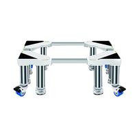 Supporti per Lavatrice Asciugatrice Base universale per frigorifero, lavatrice, regolabile, mobile per supporto, 8 gambe, 4 ruote, altezza carrello 25-75 cm, compatibile con cantinetta per v