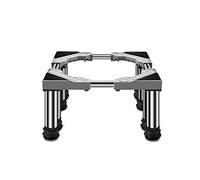 Supporti per Lavatrice Asciugatrice Supporto universale per frigorifero, regolabile, per lavatrice e frigorifero, telescopico, altezza 14-17 cm, larghezza 36-55 cm, antiruggine, antigraffio