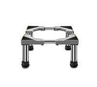 Supporti per Lavatrice Asciugatrice Supporto universale per frigorifero, regolabile, telescopico, altezza 14-17 cm, larghezza 36-55 cm, antiruggine, per asciugatrice, frigorifero, previene g
