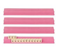 Supporti Per Mahjong - 4 Pezzi Supporti Per Gioco Domino - Porta Tessere In Legno Per Majiang - Per Casa Feste E Intrattenimento Viaggi Club Vacanze E Riunioni Familiari