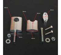 Supporti per Manubrio Senza Barra Ø 28,6mm Kit da 2 pezzi Rizer riser