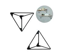 supporti per mensole, Staffe for mensole triangolari galleggianti montate a parete in diverse dimensioni multicolori da 2 pezzi(I,15cm/5.9in)