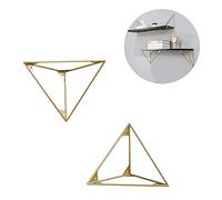 supporti per mensole, Staffe for mensole triangolari galleggianti montate a parete in diverse dimensioni multicolori da 2 pezzi(Y,15cm/5.9in)