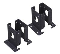 Supporti per pali di recinzione, 4 pezzi in acciaio regolabili per lavori pesanti, supporto per pali per cassetta delle lettere, pavimento in cemento, pergola, portico, colonne, ponte, ringhiere