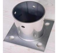 supporti per pali in legno Staffe Per Montanti Per Ponte Diametro 25 30 70 80 90 120 190 200 Mm, Base Per Pali In Legno/pergola/ponte, Staffa A Flangia Rotonda(DIA 40 x 50MM/1.6 x 1.8IN)