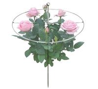 Supporti per pali per piante, gabbia rotonda in metallo invisibile, 38 cm, di supporto per piante Monstera, supporto per fiori in metallo resistente, gabbia per piante rampicanti per rose