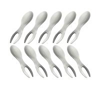 Supporti per Pannocchie di Mais,10 Pezzi Punte In Acciaio | Forchettine Anti Scottatura Per Alimenti | Attività All'aperto e Grigliate