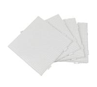 Supporti per perline da stirare 4 pezzi perline da 5 mm modello pannello forato bianco Pixel Art ferro puzzle strumento quadrato materiale figura fai te