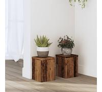 Supporti per Piante 2 pz Legno 15x15x20 cm Legno Multistrato
