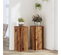 vidaXL Supporti per Piante 2 pz Legno 30x30x70 cm Legno Multistrato, Supporto per Fiori, Porta Fiori, Supporto per Piante da Interno, Porta Piante