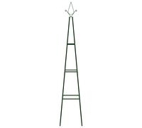 Supporti per Piante 2 pz Verde Scuro 35x35x195 cm in Ferro