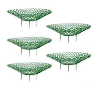 Supporti per piante da giardino per fragole con 3 piedi stabili, set da 510 pezzi, progettati per migliorare il flusso d'aria e proteggere i frutti dal contatto con il suolo (verde, S, 5 pezzi)