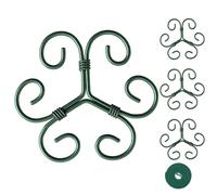 Supporti Per Piante Da Interno | 4 Pezzi Supporto Regolabile Portatile Verde - Pali E Supporti Per Piante Da Interno - Piantagione Decorazione Giardino Terrazzo Casa Balcone Ambiente Spazio Esterno