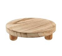 Supporti per Piante in Legno da Interno, Rialzo per Piante 8 Rialzi in Legno Rotondi Piccoli Supporti per Vasi da Fiori per Interni Vassoio per Fioriera Vassoio Decorativo per Torta Piedistallo Tavol