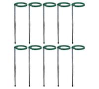Supporti per piante | Supporti per piante da interno con altezza regolabile | 10 pezzi asta supporto stelo con clip in acciaio, per ortaggi peperoni fagioli orchidee pomodori