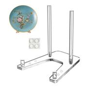 Supporti Per Piatti Da Esposizione | Cavalletto Trasparente in Acrilico,Porta Oggetti Regolabile Trasparente per Telefono Opere d'Arte Cartoline Scaffale Album Scrittoio Casa Tablet
