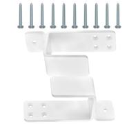 Supporti per porte di sicurezza - Montaggio in legno in acciaio ad alta resistenza da 12 cm | Set di barriere robuste da 500 g, materiale di sicurezza a forma di U per scenari