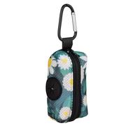Supporti per sacchetti per cacca per guinzagli, dispenser per sacchetti per cacca per cani - Porta rotoli per sacchetti per cacca di cane con stampa grafica - Trasportino per borsa per cacca per cani,