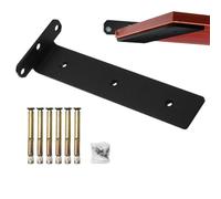 Supporti per scaffali sospesi, supporti da scrivania, decorativi, invisibili, rustici, neri, decorativi, in metallo, resistenti e decorativi per scaffali