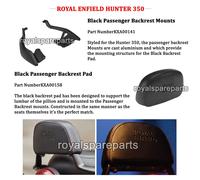 Supporti Per Schienale Passeggero Royal Enfield HUNTER 350 Neri Con Cuscino