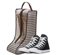 Supporti per stivali F-or Tall Boots - PVC 28 x 20 x 48 cm | Da donna traspirante con cerniera scozzese - Age Ba-g organizer per scarpe trasparente | Resistente all'umidità e alla polvere B - Borsa da
