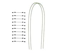 Supporti per | Supporti con aste in metallo interne e flessibili con morsetti per il letto da giardino serra, letto da prato orchidee all'aperto