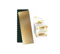 Supporti per torte - SCRAP COOKING - 30 x 10 cm - Multicolore - 2 pezzi - Paillettes dorate