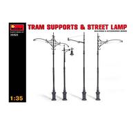 Supporti Per Tram E Lampioni Stradali Miniart 1/35, Pali Tram E Lampioni Urbani