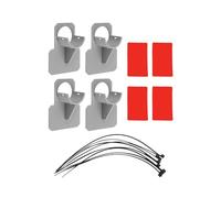 Supporti per tubi per piscina, per fissare tubi da 3,2 cm alle pareti della piscina fuori terra, clip in plastica resistente con fascette per una facile installazione e stabilità, confezione da 4