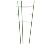 Supporti Piante Giardino 5 Pezzi 45cm Verde Acciaio | Gabbia Pomodori 3 Anelli, Stabile per Venti Forti, Ideale per Cetrioli e Rampicanti