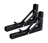 Supporti pieghevoli rinforzati, 2 supporti da parete pieghevoli per scaffali, struttura triangolare estensibile, 20 cm, per forno a microonde, cucina, lavanderia e