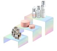 Supporti rialzati per display in acrilico: supporto versatile a più livelli per la vendita al dettaglio e la decorazione | Set in 3 dimensioni peRr cupcake, scarpe, personaggi Fûnko pop e gioielli
