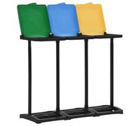 Supporti Sacchi Rifiuti con Coperchio 240-330 L Multicolori PP