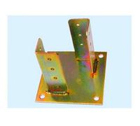 SUPPORTO ACCIAIO TROPICALIZZATO TRAVI LEGNO PIASTRA FISSAGGIO A PAVIMENTO 4MM