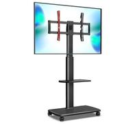 Supporti TV, Supporto mobile for da 37 a 75 pollici, Carrello su ruote, pavimento universali alti con supporto girevole for(With Partition)