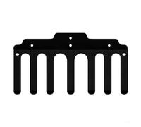 Supporti verticali da parete per bilancieri, Portabilanciere a parete con 2-8 ganci, metallo, nero for palestra domestica(Seven hooks)