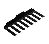 Supporti verticali da parete per bilancieri, Portabilanciere a parete con 2-8 ganci, metallo, nero for palestra domestica(Eight hooks)