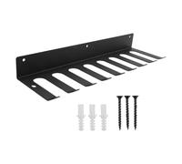 Supporti verticali da parete per bilancieri, Rastrelliera for bilancieri a parete for palestra domestica Nera 42 cm