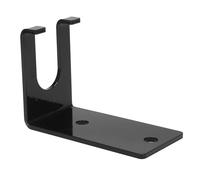Supporti verticali da parete per bilancieri, Supporto da parete for rack for bilancieri 2 pezzi nero 14x10x7 cm