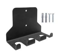 Supporti verticali da parete per bilancieri, Supporto for bilanciere montaggio a parete verticale salvaspazio palestra domestica nero 10x3,9x7,3 pollici