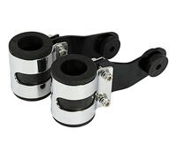Supporti Zampe di Fanale Cromo/Nero Lusso Bike It 31mm/Hlbdblk